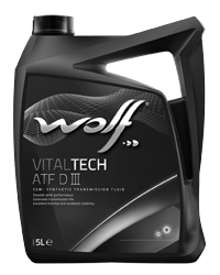 WOLF VITALTECH ATF DIII , трансмиссионное масло, полусинтетическое (20л)