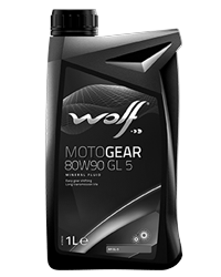 WOLF MOTOGEAR 80W90 GL 5 , трансмиссионное масло, минеральное (1л)