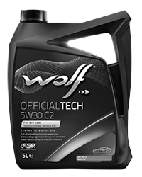 WOLF OFFICIALTECH 5W30 С2 , моторное масло, синтетическое (4л)