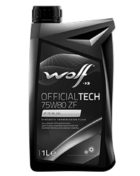WOLF OFFICIALTECH 75W80 ZF 1L , трансмиссионное масло, синтетическое (1л)