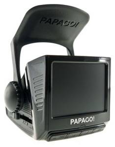 ВИДЕОРЕГИСТРАТОР PAPAGO! P2PRO (GPS,LCD 2,4'',Full HD 30 к/с, уг.130,WDR,TSR,LDWS,FCWS,G sen.)